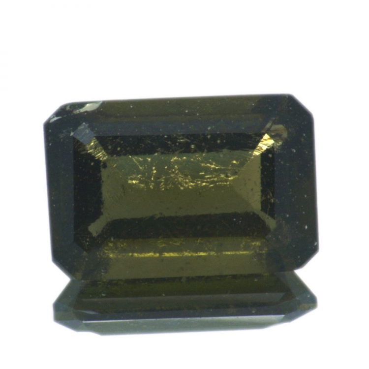 3,12ct Moldavite Emerald Cut