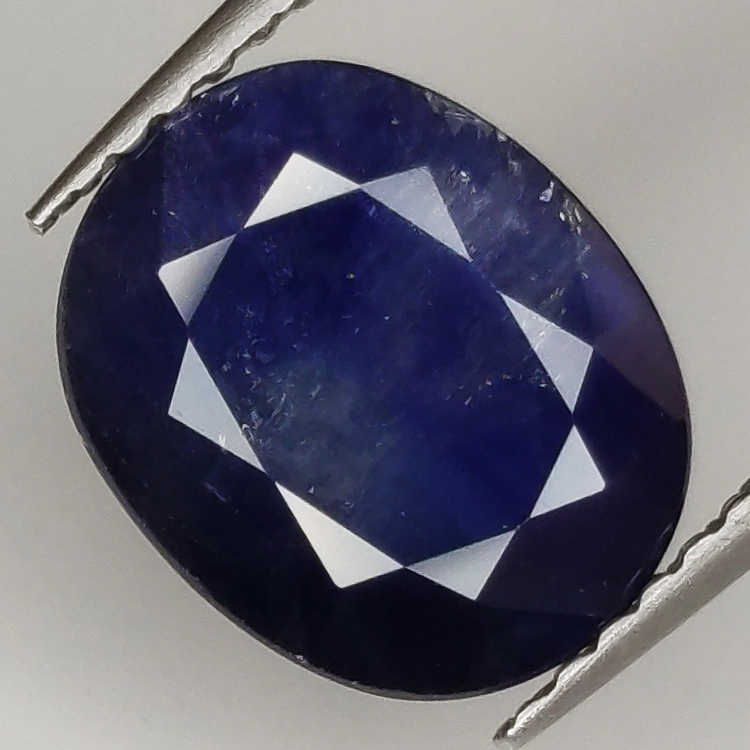 3.58ct Blauer Saphir Ovalschliff 9.8x8.0mm