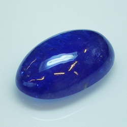 11.89ct Tansanit cabochon oval 17.9x11.3mm