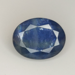 2.77ct Saphir Bleu coupe ovale 9.4x7.4mm