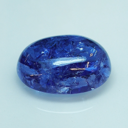 10.42ct Tanzanite cabochon oval 15.1x11.9mm