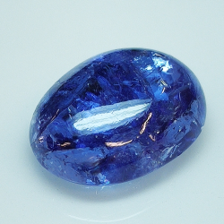 10.42ct Tanzanite cabochon oval 15.1x11.9mm