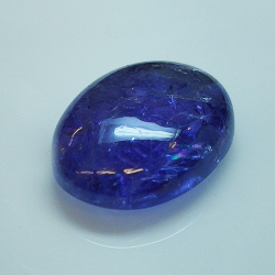 10.71ct Tanzanite cabochon oval 16.5x12.3mm