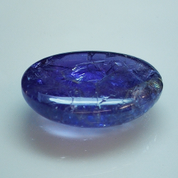 10.71ct Tansanite cabochon ovale 16.5x12.3mm