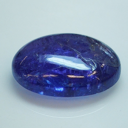 10.71ct Tanzanite cabochon oval 16.5x12.3mm