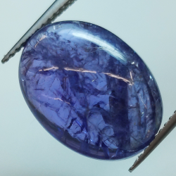 10.71ct Tanzanite cabochon oval 16.5x12.3mm