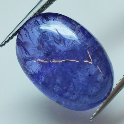 14.05ct Tanzanite cabochon ovale 17.8x12.2mm