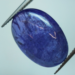 14.05ct Tansanite cabochon ovale 17.8x12.2mm