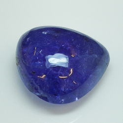 14.11ct Tanzanite cabochon pera 14.9x16.0mm