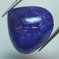 14.11ct Tanzanite cabochon pera 14.9x16.0mm