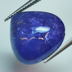 14.11ct Tanzanite cabochon pera 14.9x16.0mm