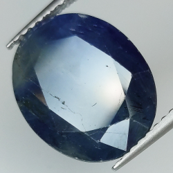 7.30ct Tanzanite coupe ovale 13.2x10.7mm