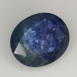 7.32ct Tanzanite taglio ovale 12.7x10.4mm