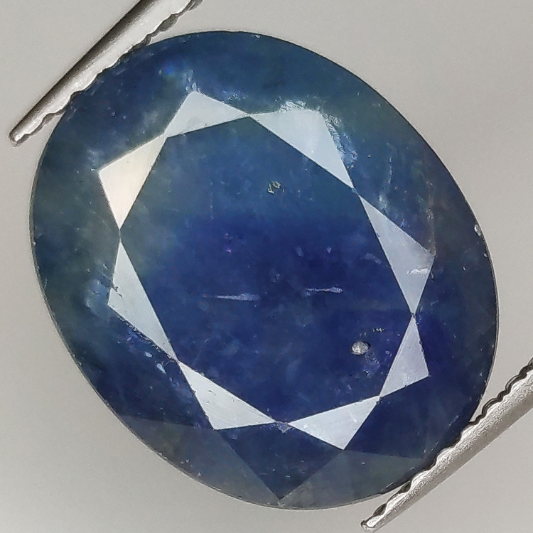 7.32ct Tanzanite coupe ovale 12.7x10.4mm