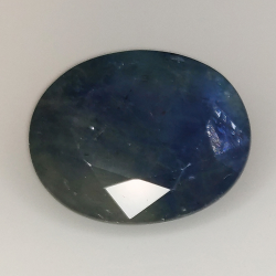 9.49ct Blauer Saphir Ovalschliff 13.6x11.3mm