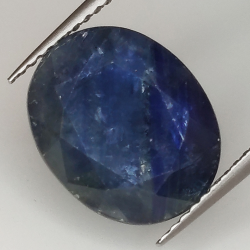 8.42ct Blauer Saphir Ovalschliff 12.9x10.4mm