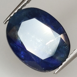 4.74ct Saphir Bleu coupe ovale 11.2x8.7mm