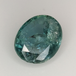 2.25ct Esmeralda talla oval 9.8x7.9mm