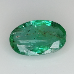 2.34ct Esmeralda talla oval 11.2x7.3mm