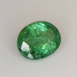 1.06ct Smaragd Ovalschliff 7.1x5.5mm