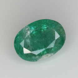 2.76ct Esmeralda talla oval 10.3x7.6mm