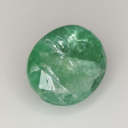 2.75ct Esmeralda talla oval 9.9x7.6mm