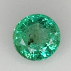 1.62ct Emerald round cut 7.3x7.2mm