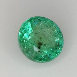 1,62ct Smaragd Rundschliff 7,3x7,2mm