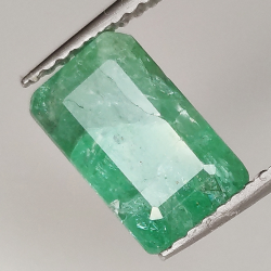 3.06ct Émeraude coupe émeraude 9.9x6.1mm