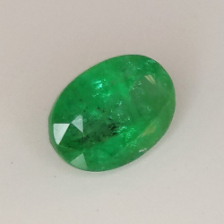 0.85ct Emerald oval cut 7.1x5.0mm