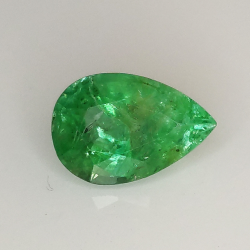 1.32ct Emerald pear cut 9.1x6.1mm