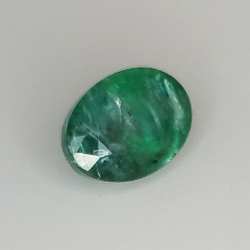 0.98ct Smaragd Ovalschliff 7.1x5.1mm