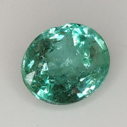 1.08ct Esmeralda talla oval 7.7x5.9mm