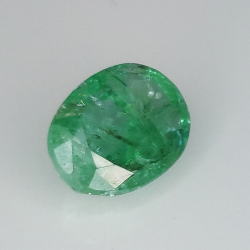 1.81ct Emerald oval cut 9.0x6.9mm