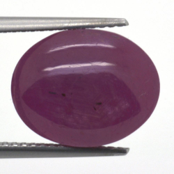 11,42ct.Star Ruby Cabochon Oval Cut