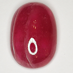 11.95ct Rubin cabochon oval 16.0x10.9mm