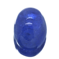 Cabochon di tanzanite taglio ovale da 18,92 ct, 17,10x12,75 mm