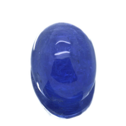 Cabochon di tanzanite taglio ovale da 18,92 ct, 17,10x12,75 mm