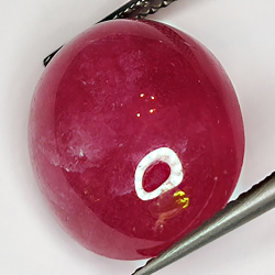 15.21ct Ruby cabochon oval 15.8x12.9mm