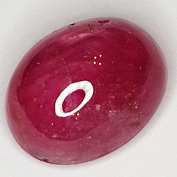 7.25ct Ruby Star cabochon oval 11.4x8.9mm