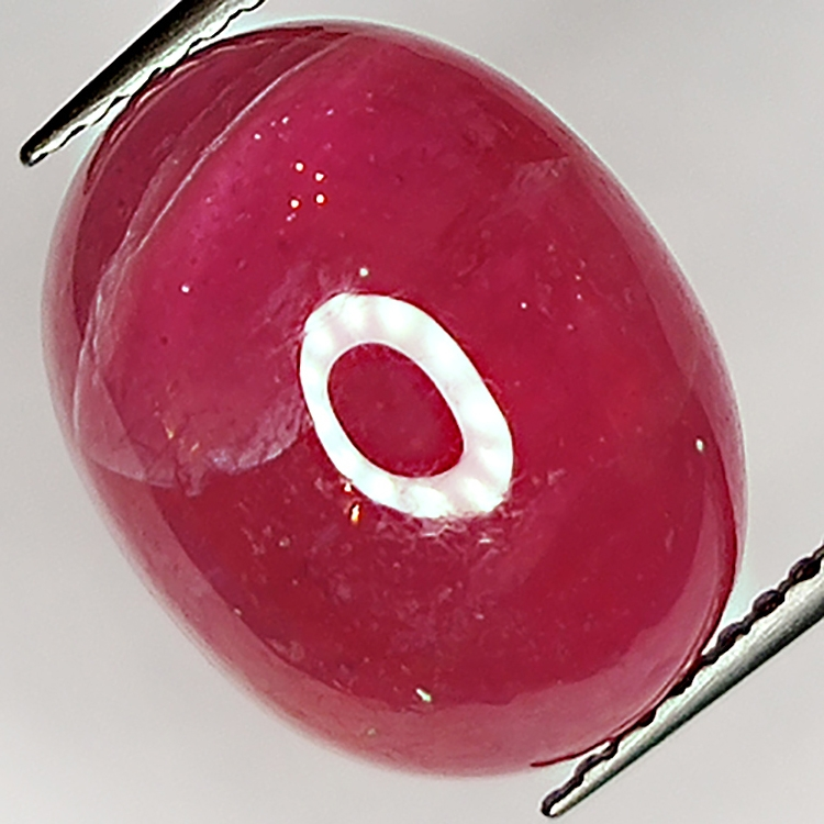 12.28ct Ruby cabochon oval 14.0x10.8mm