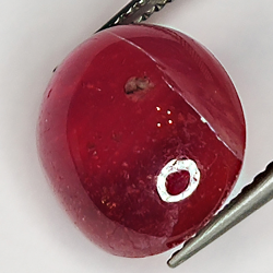 10.66ct Rubino cabochon ovale 13.7x11.0mm