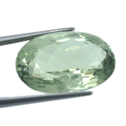 21.38ct Prasiolite Oval cut 22.40x14.90mm