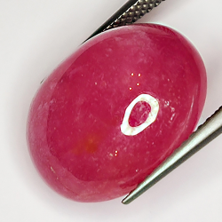 18.10ct Ruby cabochon oval 16.3x13.5mm