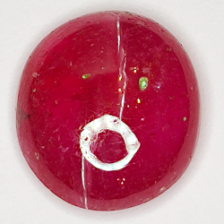 8.52ct Rubin cabochon oval 13.3x11.8mm