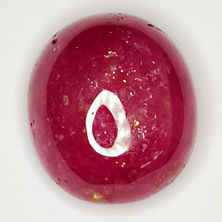 11.36ct Rubin cabochon oval 13.3x11.5mm