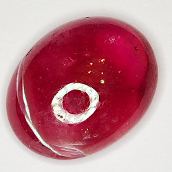 15.71ct Ruby cabochon oval 17.2x13.8mm