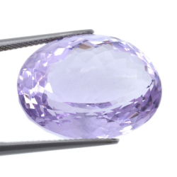 34,07 ct französischer rosa Amethyst im Ovalschliff, 23,75 x 18,06 mm