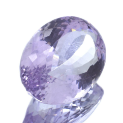 34,07 ct französischer rosa Amethyst im Ovalschliff, 23,75 x 18,06 mm