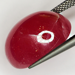 21.55ct Ruby cabochon oval 13.1x12.6mm